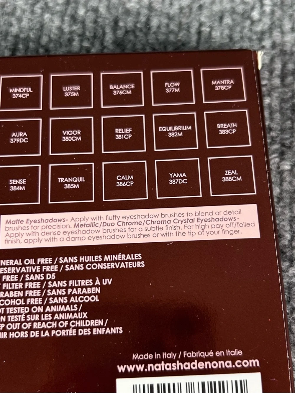 NATASHA DENONA Zendo 15 Pan STUNNING Eyeshadow Palette ~ Full Sz NIB ~ *READ